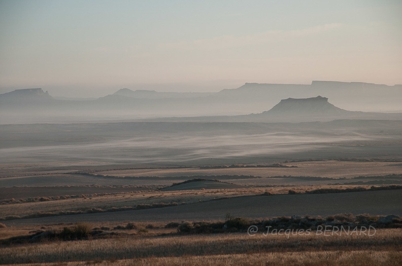 Brumes matinales sur "Las Bardenas" 1