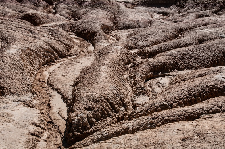 Ravines formées par la pluie